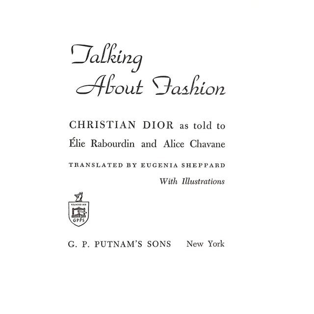 "Talking About Fashion" 1954 Dior, Christian For Sale - Image 4 of 15