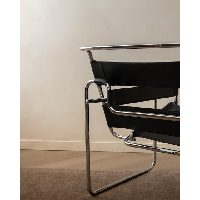 Metal Wassily B3 Lounge Chair by Marcel Breuer for Knoll International, 1970s For Sale - Image 7 of 18