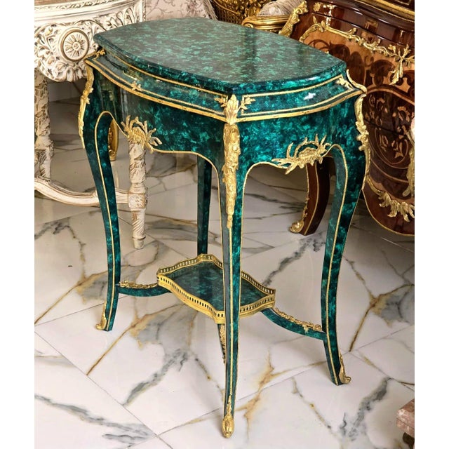Add a touch of timeless French elegance to your home with this exquisite Louis XV Side Table, finished in a luxurious...