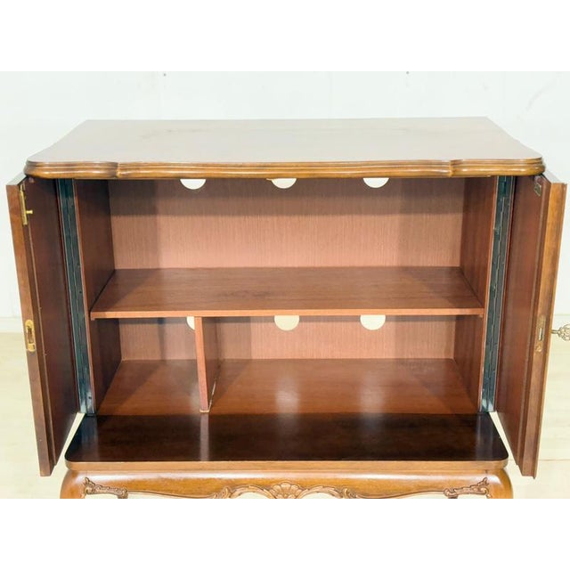Antique Baroque TV & Phonograph Cabinet, 1970s For Sale - Image 4 of 11