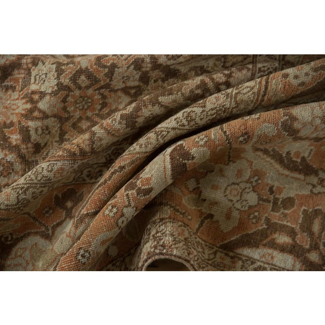 Shabby Chic Vintage Distressed Tabriz Carpet - 10'9" X 17'10" For Sale - Image 3 of 12
