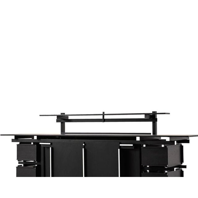 Black Mid-Century Modern Elling Buffet in Wood by to Gerrit Thomas Rietveld, Italy For Sale - Image 8 of 9