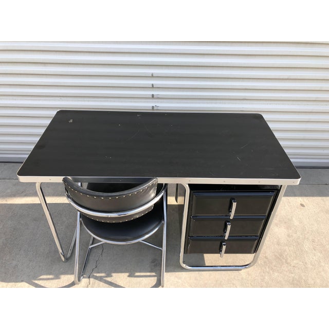 KEM Weber 1960s Kem Weber Style Streamline Desk Set For Sale - Image 4 of 12