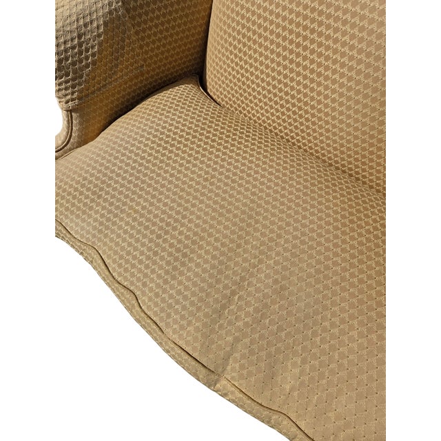 Yellow Vintage Hickory Chair Loveseat Sofa Settee Historical James River Plantation For Sale - Image 8 of 18