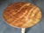 Mid-Century Modern 1950s Restored Vintage Round "X" Base Rattan Coffee Table With Oak Top For Sale - Image 3 of 5