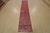 Farmhouse Tabriz Runner 2’5” X 12’3” Pink Wool Vintage Overdyed Hand-Knotted Rug For Sale - Image 3 of 13
