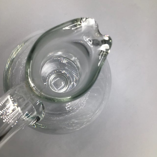 Edwardian Style Decanter With Stopper Hand Blown Romanian For Sale - Image 11 of 13