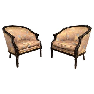 Set of Bamboo Armchairs, 1980s For Sale