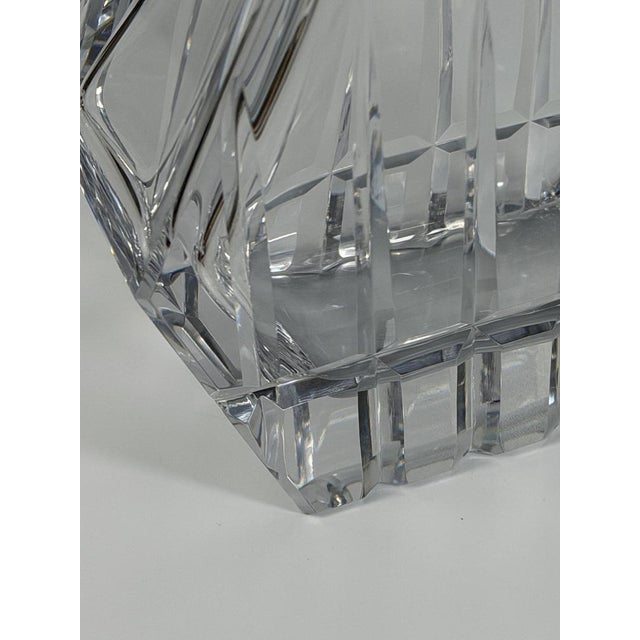 Vintage French Cut Crystal Decanter with Silver Mount, 1950s For Sale - Image 5 of 13