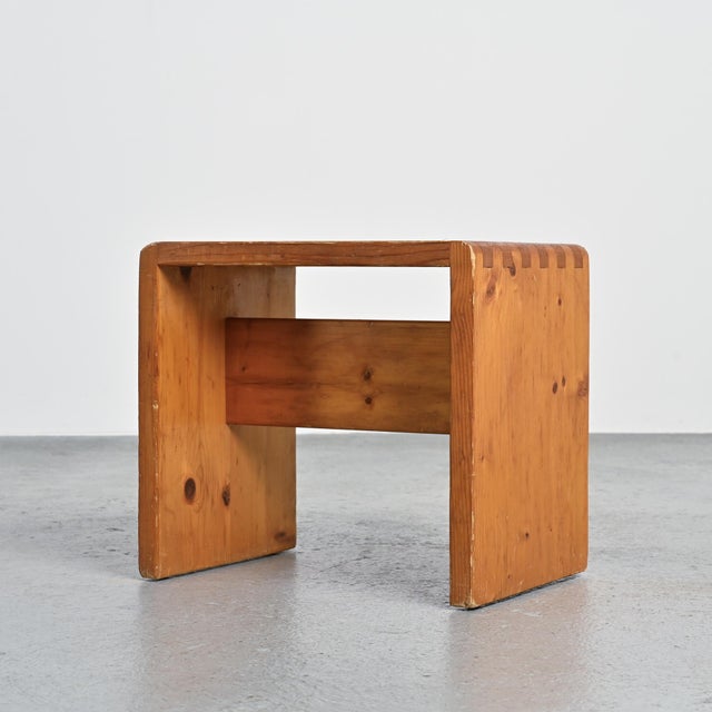 1960s Pine Stools by Bernard Taillefer, 1960, Set of 4 For Sale - Image 5 of 15