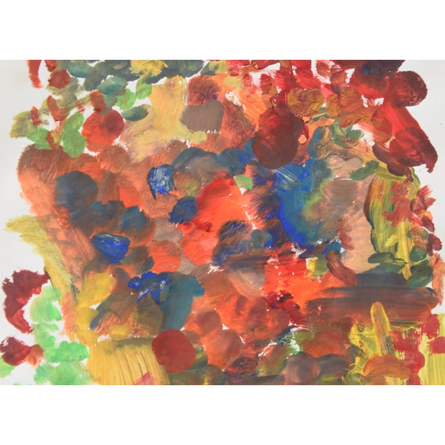 Paper Sabine Ebel, Watercolor Imperial Crowns in the Garden, 1964, Watercolor For Sale - Image 7 of 9