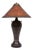 20th Century Arts & Crafts Copper & Mica Table Lamp in the style of Dirk van Erp For Sale
