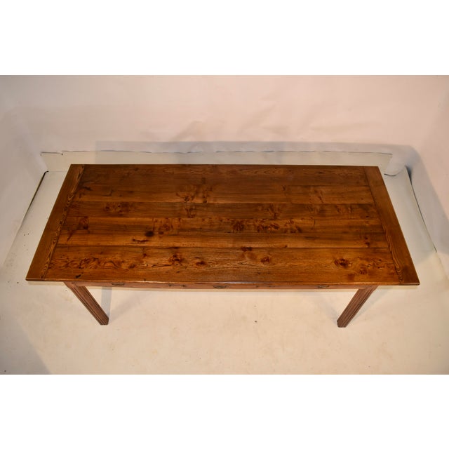 Wood 18th Century French Chestnut Farm Table For Sale - Image 7 of 12