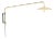 Signal Arm Sconce, Brass, by Souda, Plugin, Modern, Minimal, Contemporary, Led Wall Lighting For Sale