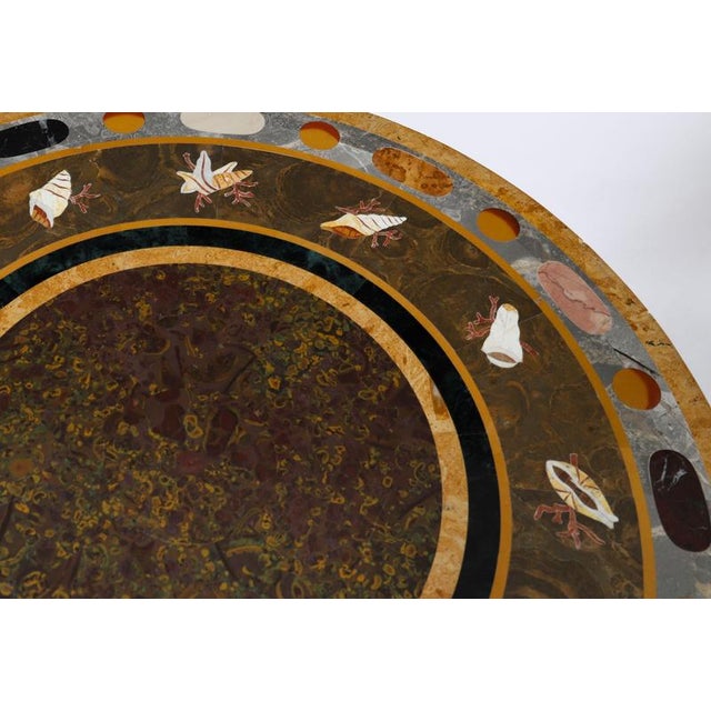 Vintage Giltwood Specimen Marble Occasional Tables, Set of 2 For Sale - Image 12 of 14