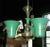 Atelier Petitot French Atelier Petitot 1940s Three-Light Chandelier For Sale - Image 4 of 6