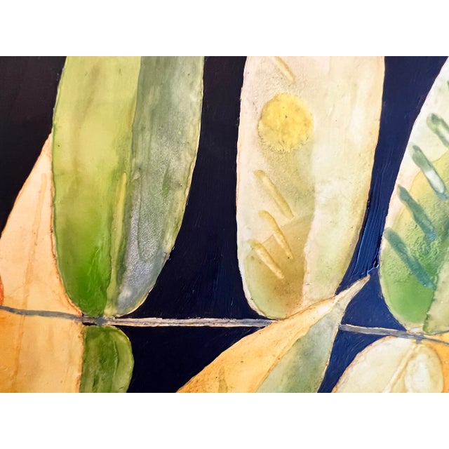 Contemporary Contemporary Botanical Watercolor "Sumac and FireFlies" For Sale - Image 3 of 5