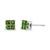 Celebrate a special moment with these exquisite quad green diamond composite stud earrings made of genuine .925 sterling...