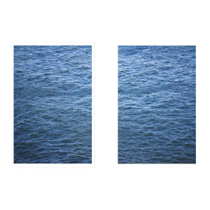 Abstract Ocean Photograph in Two Parts – 40" X 60"