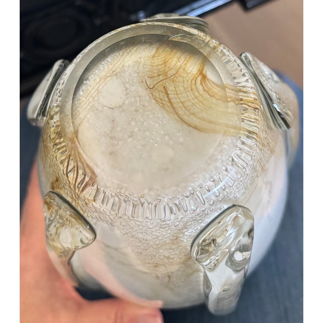 Large Scale Vintage Murano Style Teardrop Art Glass Vase For Sale - Image 13 of 18