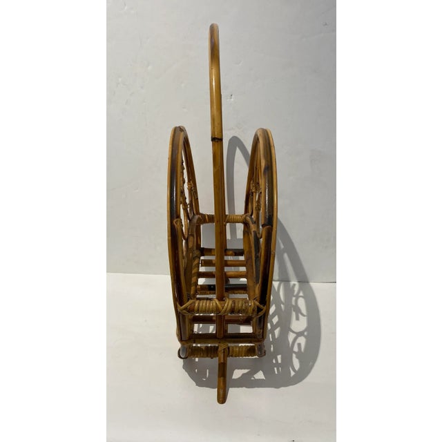 Rustic European 1960s Italian Magazine Holder Rack For Sale - Image 3 of 13