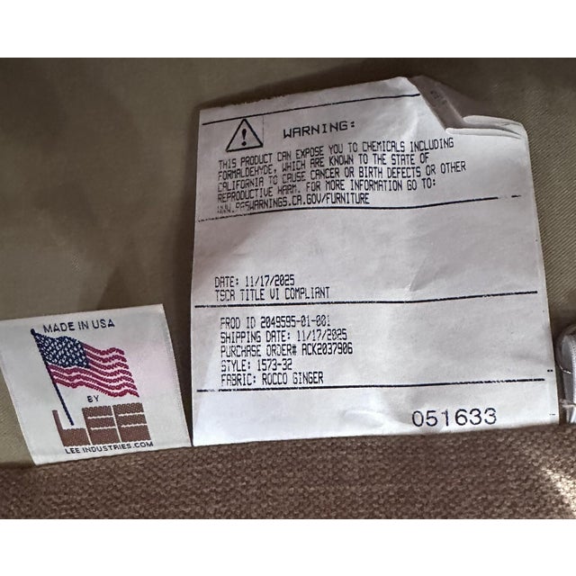 2020s Lee Industries English Arm Sofa 2/2 For Sale - Image 5 of 5