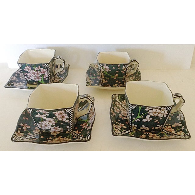 Farmhouse Royal Doulton Cups & Saucers - Set of 4 For Sale - Image 3 of 6