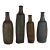 19th French Ger Norman Stoneware Bottles - Set of 4 For Sale