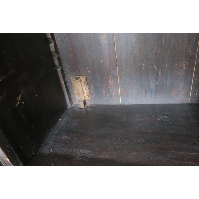 Antique Carved Oak Farmhouse Wardrobe, 1780 For Sale - Image 10 of 18