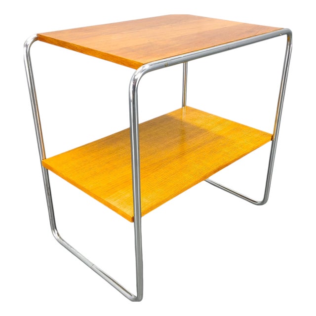 Bauhaus Tubular Steel Side Table in the style of Marcel Breuer, 1930s For Sale
