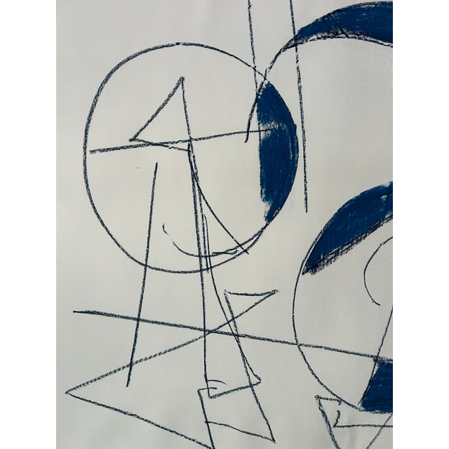 Titled “Blue Geometry” is lyrical constructivism in Abstract Expressionism. Pastel on Paper by Erik Sulander. “What’s most...