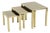 Hollywood Regency Nesting Tables from Belgo Chrome, 1970s, Set of 3 For Sale