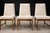 Cimo, Brazil, 1950 — Set of 8 Tall-Back Dining Chairs in Caviúna With Warm Bone Performance Linen For Sale - Image 11 of 16