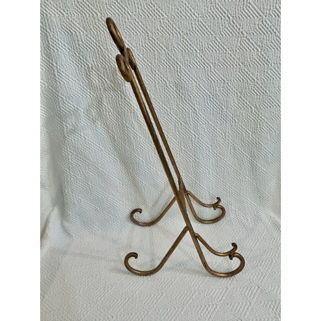 Vintage Blue and White Dragon and Phoenix Chinoiserie 14.75” Charger on Stand For Sale - Image 10 of 12