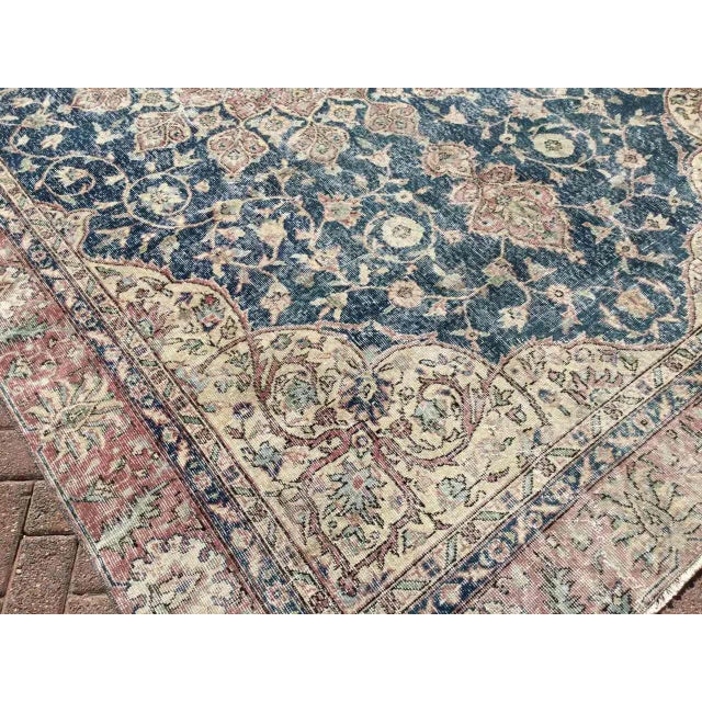 1930's Handmade Oushak Rug - 89" X 142" For Sale - Image 10 of 12