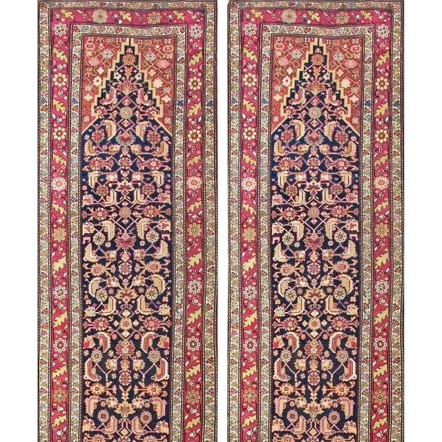 Red Early 20th Century Pair of Caucasian Karabagh Runner Carpets (3'6" x 107 x 550) For Sale - Image 8 of 8