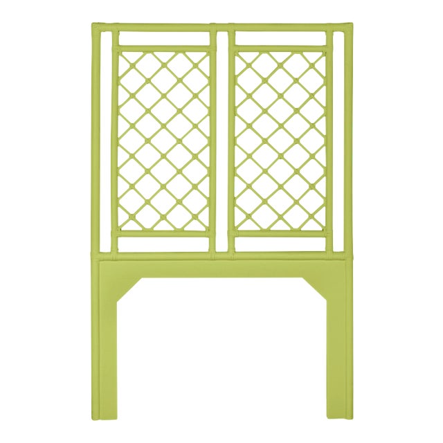 David Francis Furniture for Chairish X & Diamond Headboard Twin, Parakeet For Sale