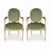 Mid-Century Italian Berger Chairs With French Louis XVI Styling - Pair For Sale - Image 4 of 9