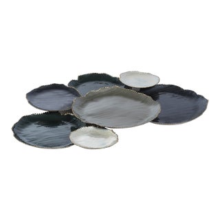 Lamezia Enameled Cluster Serveware Set, 28.5" x 19" x 1.5" For Sale