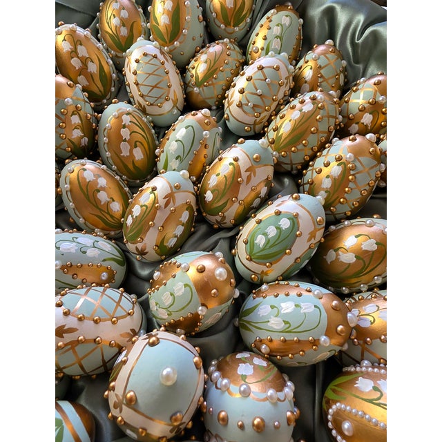 2020s Victoria Magazine Hand-Painted Egg "Style C" For Sale - Image 5 of 5