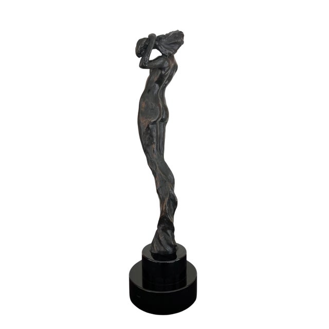 Tom Corbin 1980s Rare Tom Corbin Figural Bronze Sculpture For Sale - Image 4 of 10