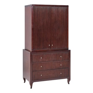 Barbara Barry for Baker Furniture Mahogany Armoire For Sale