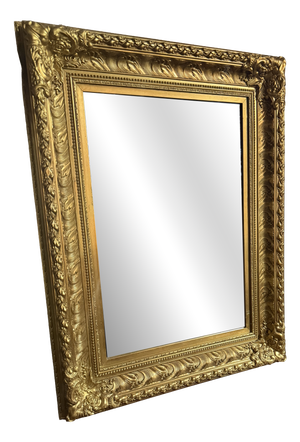 Mirror in Carved Wooden Frame