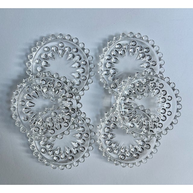 Vintage Set of 6 Nachtmann Bleikrstall Hobnail Crystal Coasters For Sale In New York - Image 6 of 16