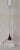 Vintage Ceiling Lamp with White Segmented Metal Shade on Brass Mount, 1990s For Sale - Image 4 of 7