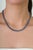This elegant tennis necklace features 34.91 carats of blue sapphires set in 14K white gold. Each sapphire measuring...