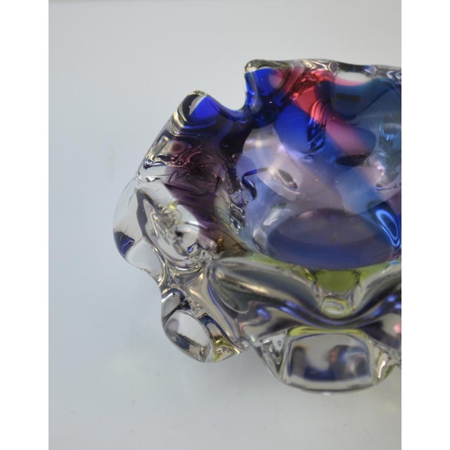 Murano Sommerso Art Glass Ashtray, Italy, 1960s For Sale - Image 9 of 13