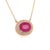 Ruby Diamond Necklace 14k Gold 18" 5.06 TCW Certified For Sale - Image 9 of 11