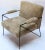 Metal Custom Black Metal Armchair in Tan Sheepskin For Sale - Image 7 of 8