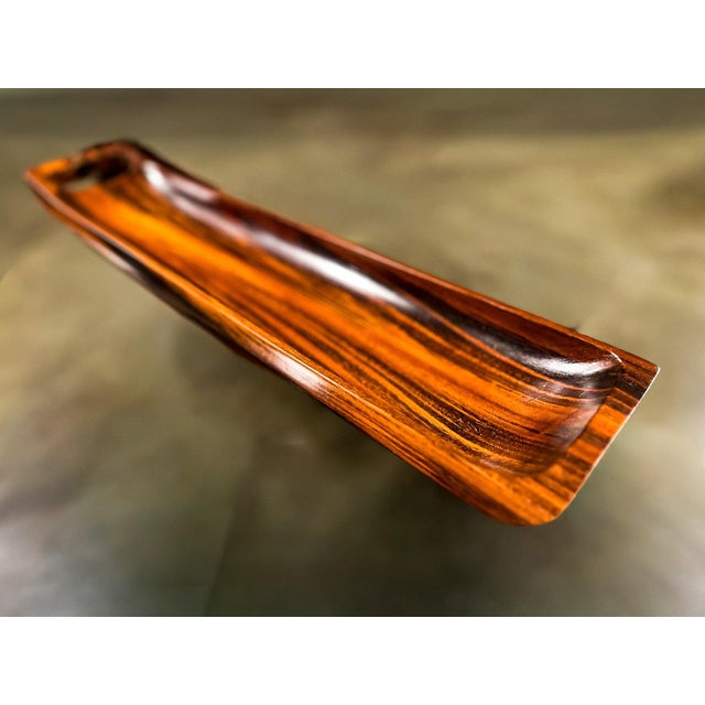 Sculptural Brazilian Rosewood Decorative Tray by Tropic Art, 1960s For Sale - Image 11 of 12